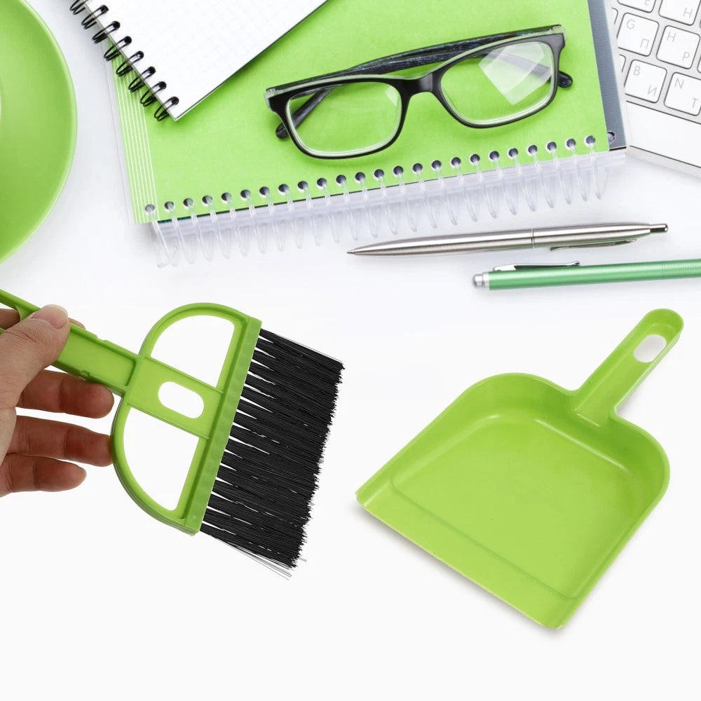 4 PCS Cleaning Brush Set Child Desktop Dustpan and Broom Mini with