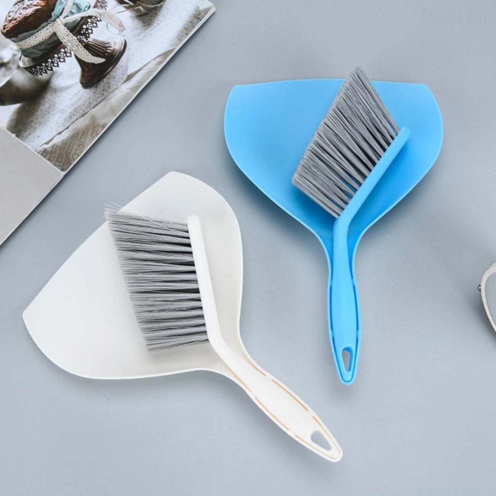Mini Broom Set Small Dustpan and Brush Household Cleaning Supplies Desktop