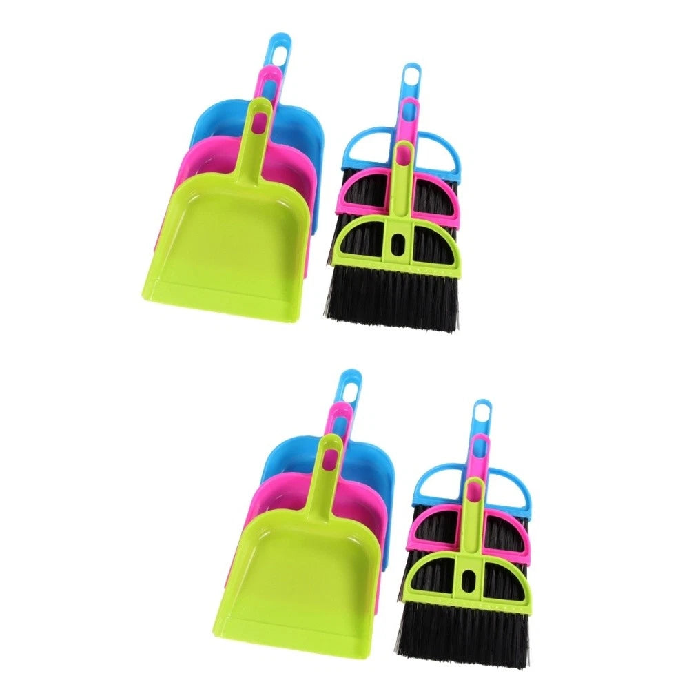 2 Count Keyboard Cleaner Kit Sweeping Brush and Dustpan Set Mini Broom with
