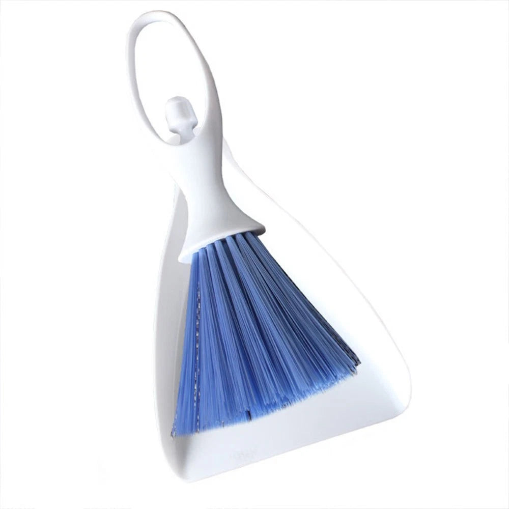 2 Sets Desktop Broom Counter Dustpan Brush Cleaning Utensils Tools
