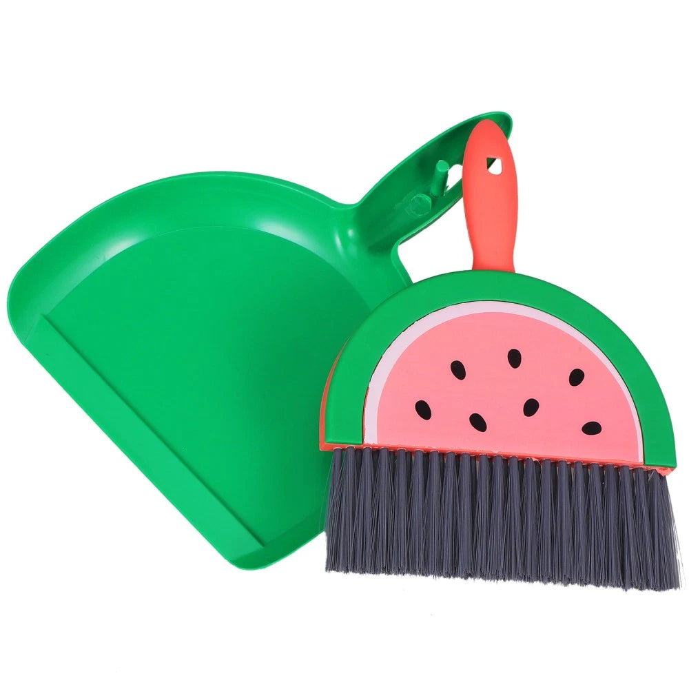 Mini Broom Set Desktop Small Dustpan Sweeping Brush and Child Dad