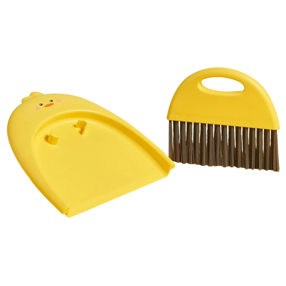 Mini Dustpan Set Child Baby Desktop Broom Tabletop Cleaning Brush and
