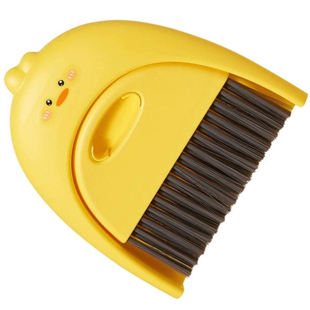 Mini Dustpan Set Baby Child Small Plastic Broom and Tabletop Cleaning Brush