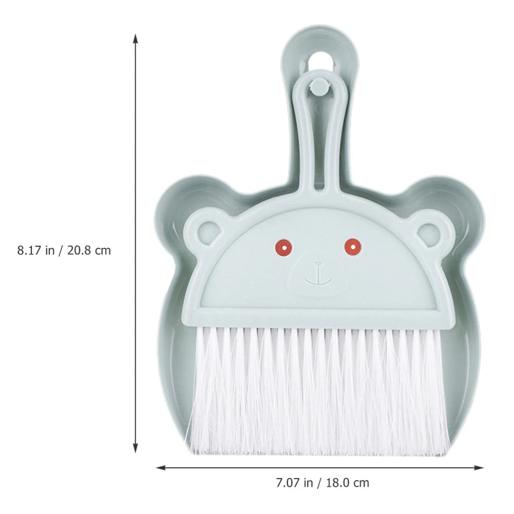 3 Sets Cartoon Broom Dustpan Mini and sweeper Small Table Brush