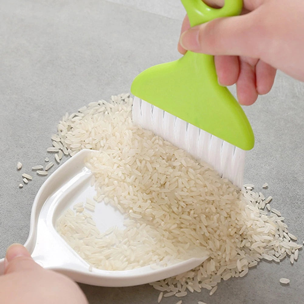 2 Sets Dust Removal Broom Child Keyboard Small Table Top Dustpan