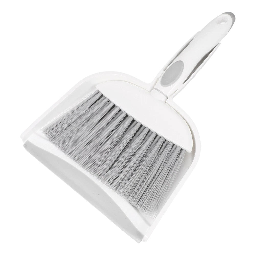 1 Set Small Broom Dustpan Kit Desktop Whisk Broom Brush And Waste Bin Tabletop