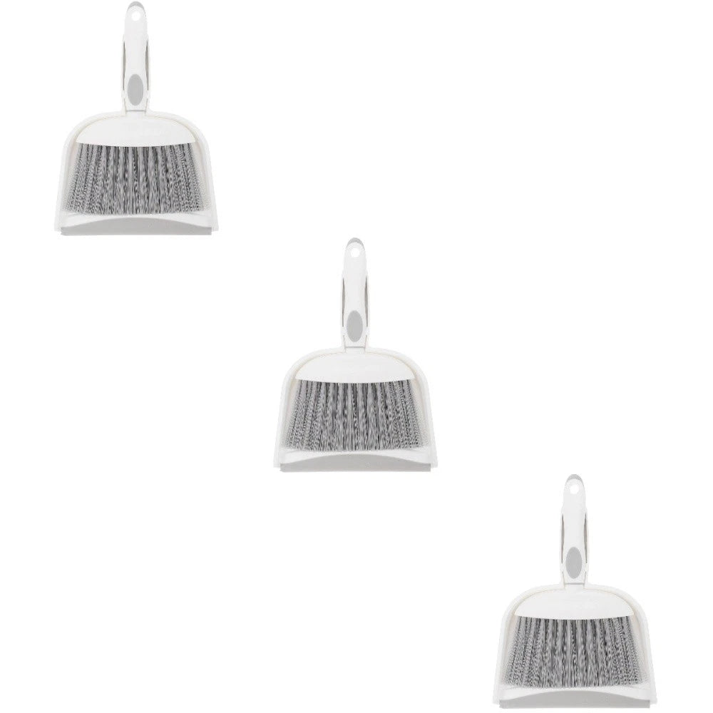 1 Set Small Broom Dustpan Kit Desktop Whisk Broom Brush And Waste Bin Tabletop