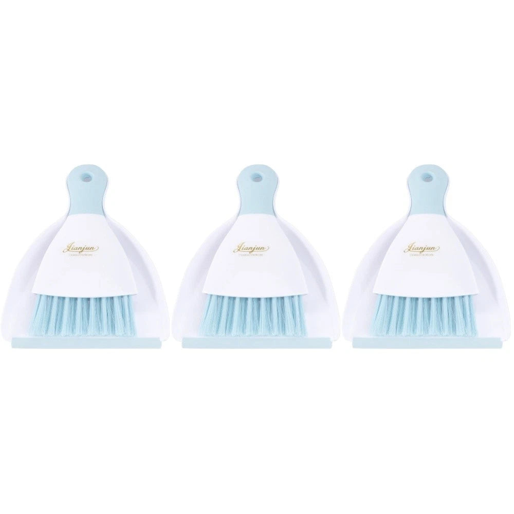 3 PCS Convenient Small Dustpan Set Cleaning Broom Household Supplies