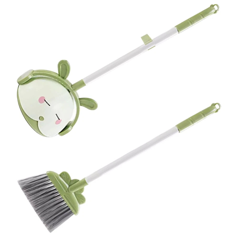 Children's Broom Set Toddler Handheld Small with Dustpan Kids Sweeper