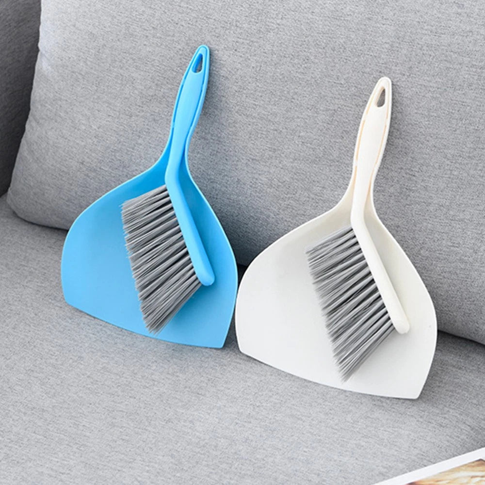 Mini Broom Set Small Dustpan and Brush Household Cleaning Supplies Desktop