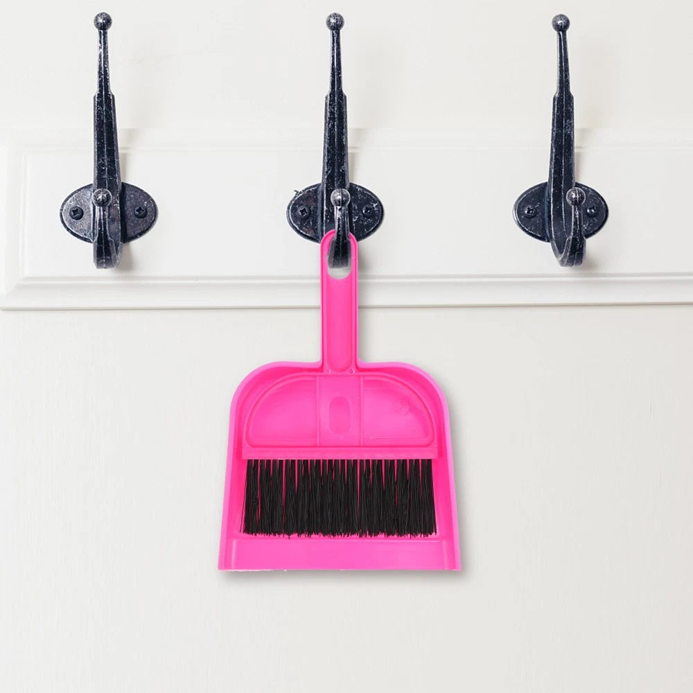 3 Sets Of Household Desktop Pet Cage Small Brooms Dustpans Small Dustpans Brooms