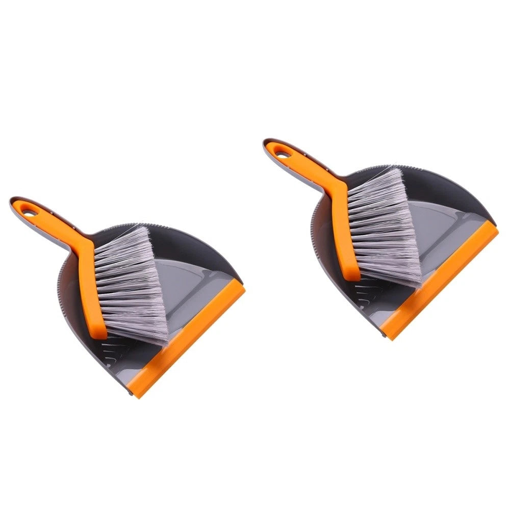 2 Pack Mini Broom Set Dust Pan and Brush Sets Desktop Small Dustpan