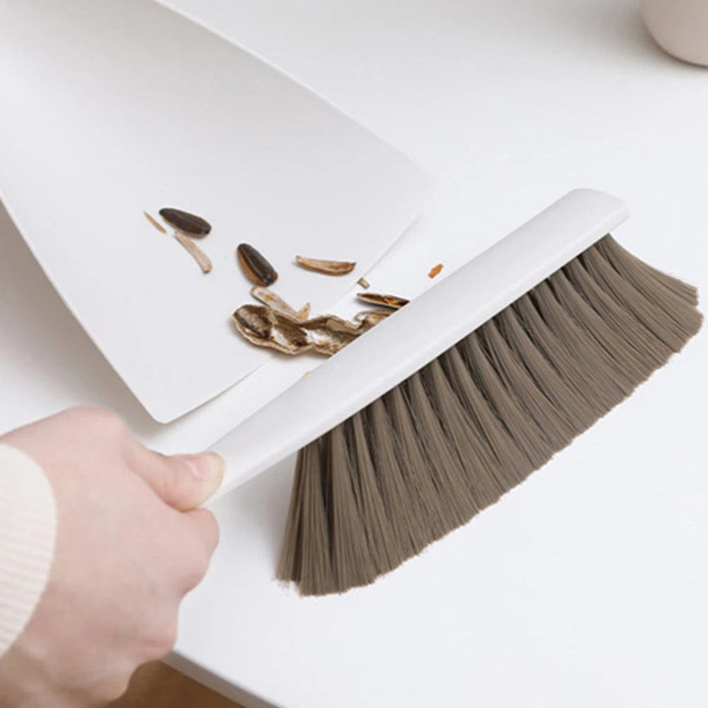 Desktop Broom Set Household Cleaning Supplies Tiny Brush and Dustpan