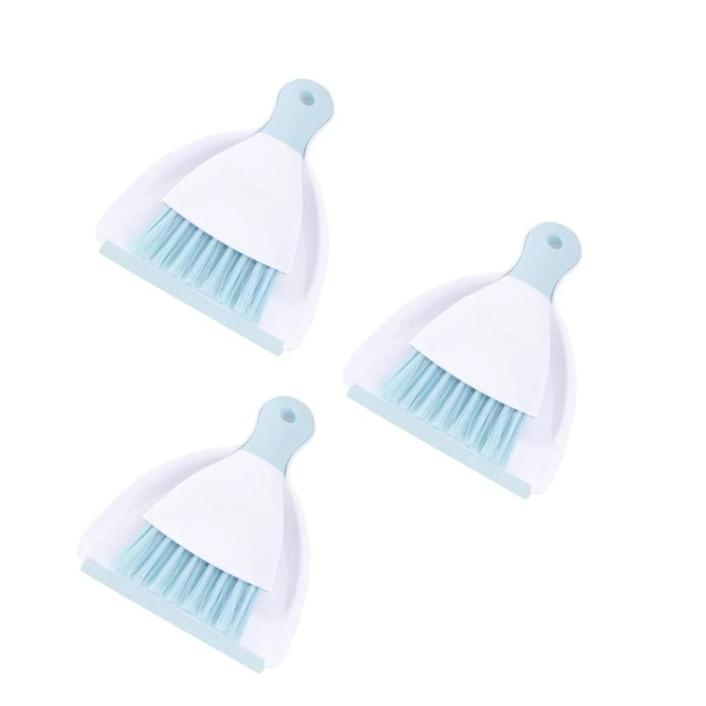 3 Count Convenient Small Dustpan Set Desktop Cleaner Cleaning Tools
