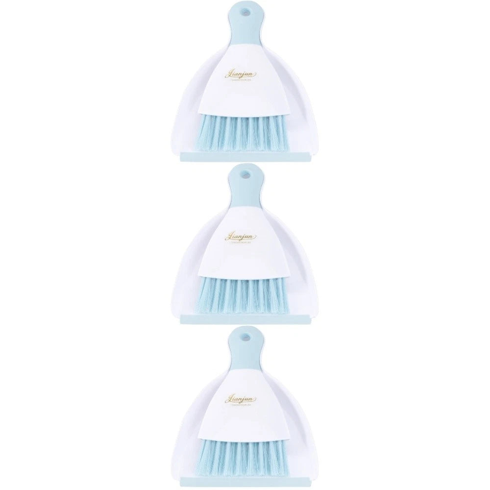 3 Count Convenient Small Dustpan Set Desktop Cleaner Cleaning Tools