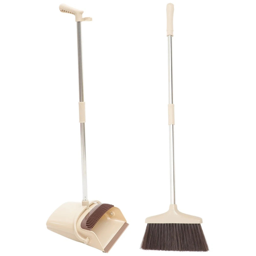 1 Set of Broom and Dustpan Set Multi-functional Household Cleaning Broom