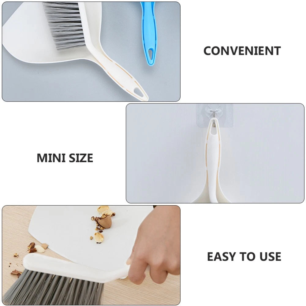 Mini Dustpan Broom Set Child Desktop Brooms Household Cleaning Tools
