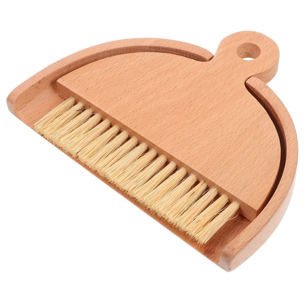 Mini Whisk Broom Desktop Cleaning Brush Set Dad Sweeping and Dustpan Hand Small