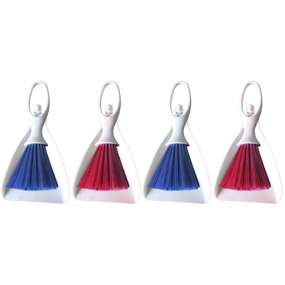 2 Sets Desktop Broom Portable Dustpan Brush Counter Household Supplies