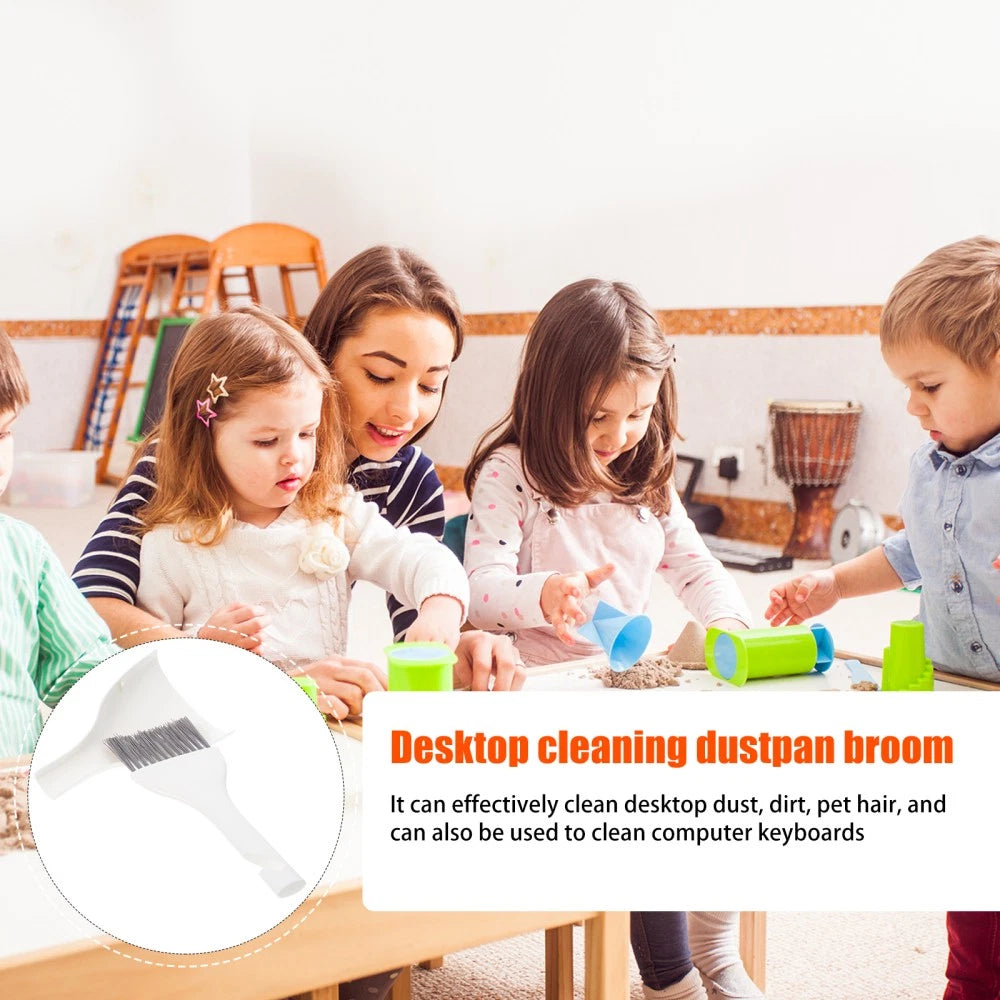 Mini Dustpan Broom Set Desktop Cleaner Small Hand Brush for Cleaning