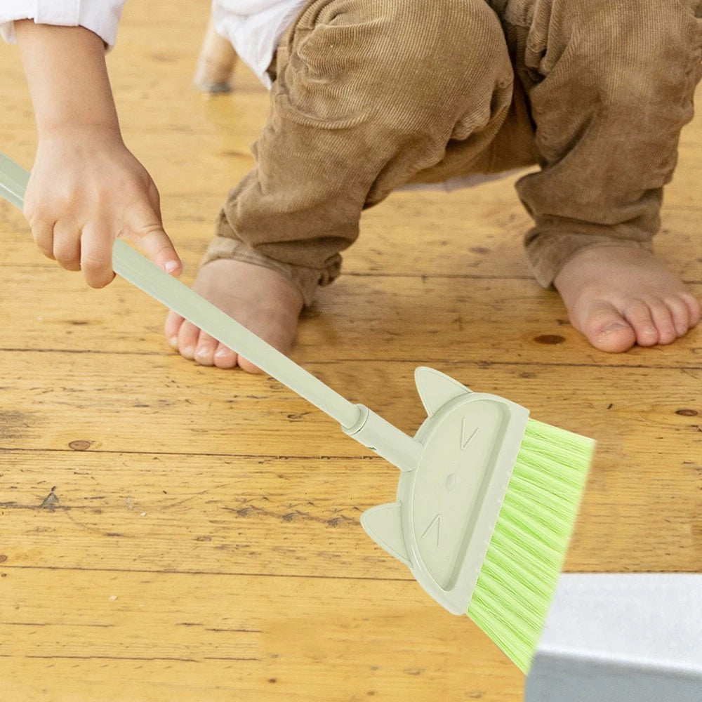 2 Pcs Children's Broom Set Toddler Baby Dust Pan and Kids Dustpan
