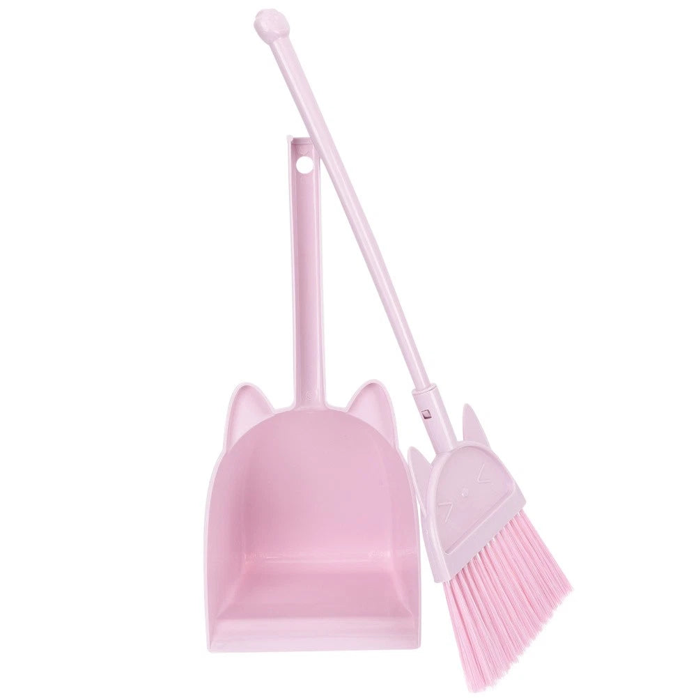 Children's Broom Set Childs Sweeping Brush Cleaning Toy Toddler Dustpan