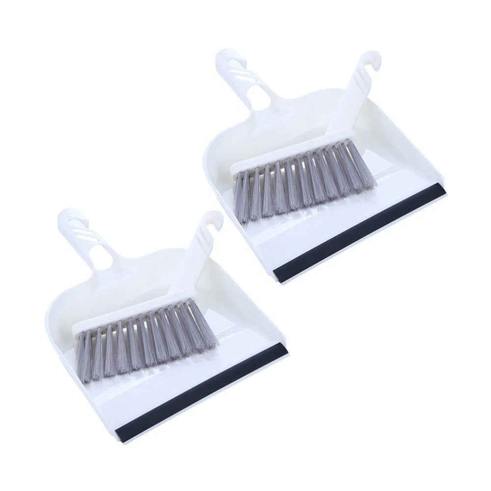 2 Sets Kitchen Cleaning Desktop Broom Mini Dustpan and Brush Child