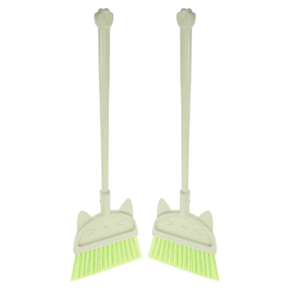 2 Pcs Children's Broom Set Toddler Baby Crumb Sweeper Kids Dustpan and