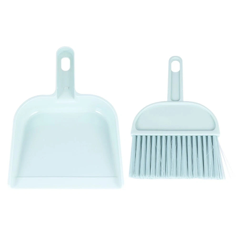 2 Sets Mini Dustpan Broom Pet Cage Cleaning Supplies Small Brush