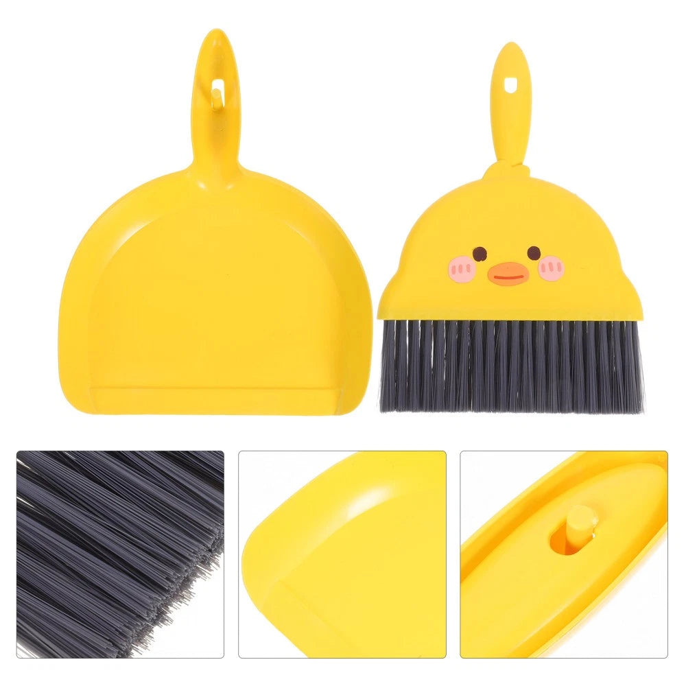 Dustpan Broom Combination Mini Brush and Set Table Small for Desktop Cleaning