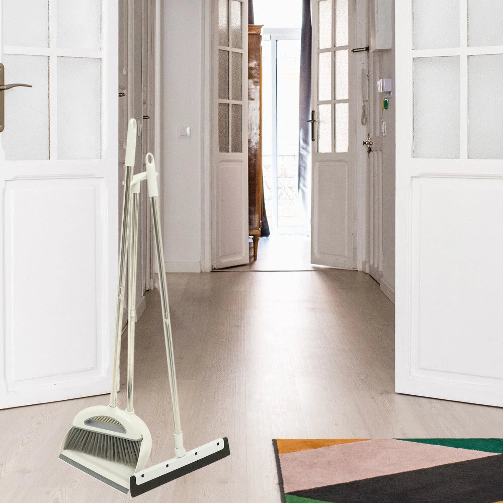 Broom Set Cleaning Supply Kit Household Sweeper with Dustpan Office Floor