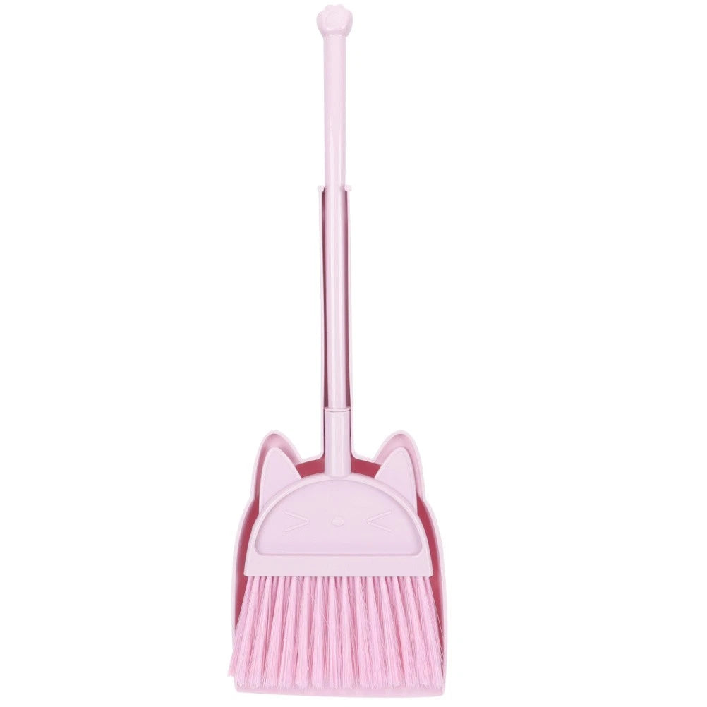 Children's Broom Set Childs Sweeping Brush Cleaning Toy Toddler Dustpan