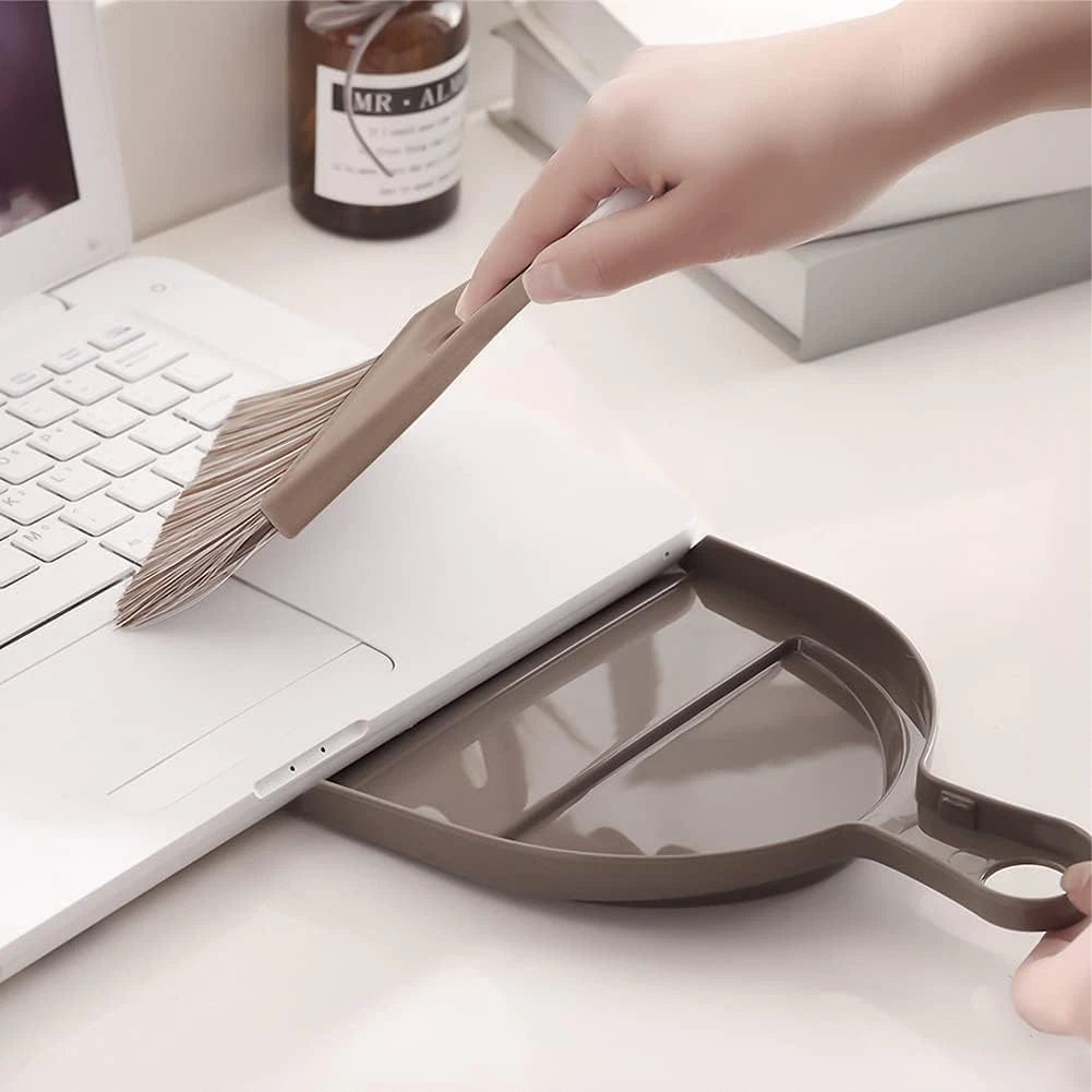 Small Broom and Dustpan Set Mini Dustpan and Brush, Hand Broom and Dustpan Set,