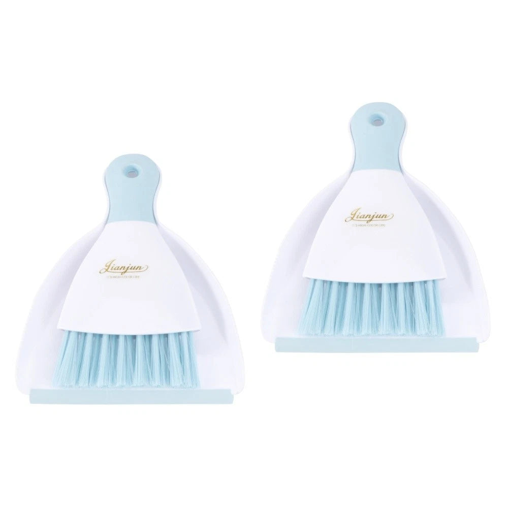2 Pieces Convenient Small Dustpan Set Household Supplies Cleaning