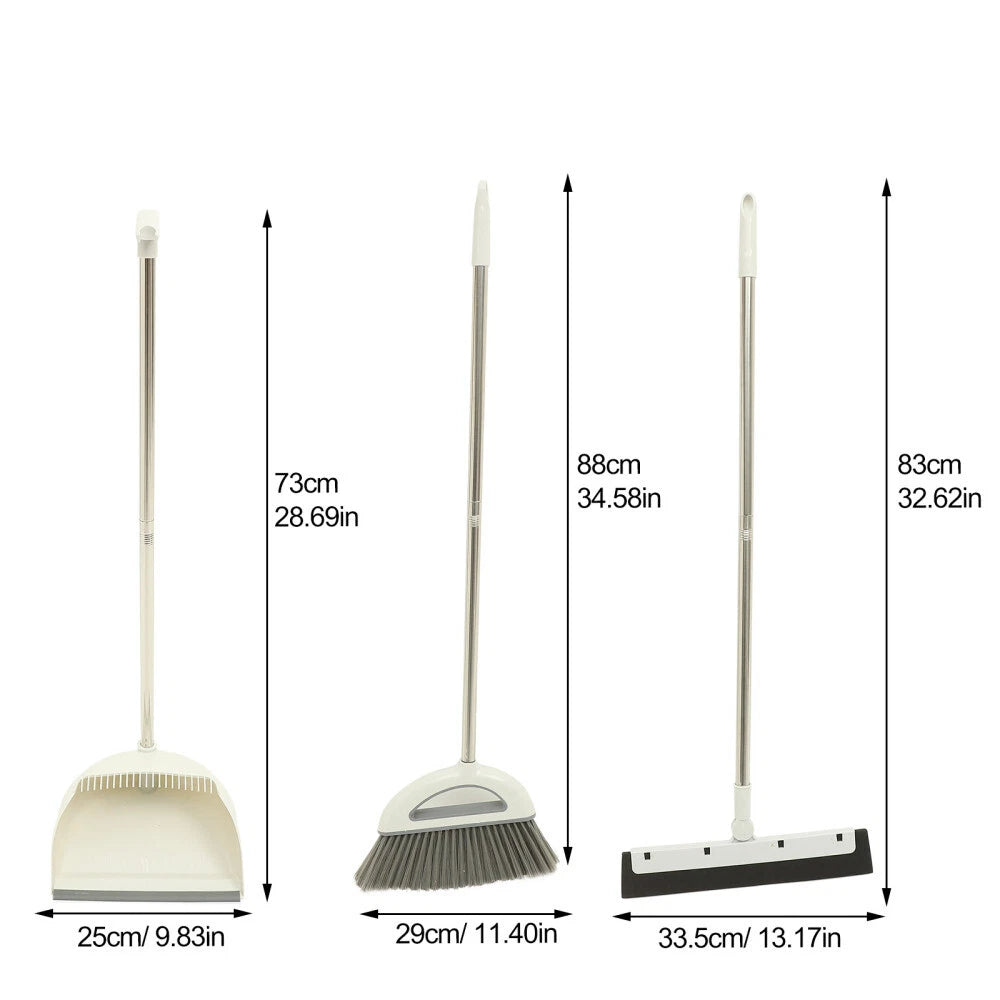 Broom Set Cleaning Supply Kit Household Sweeper with Dustpan Office Floor