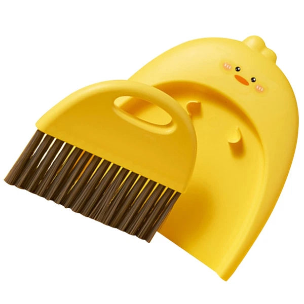 Mini Dustpan Set Baby Child Small Plastic Broom and Tabletop Cleaning Brush