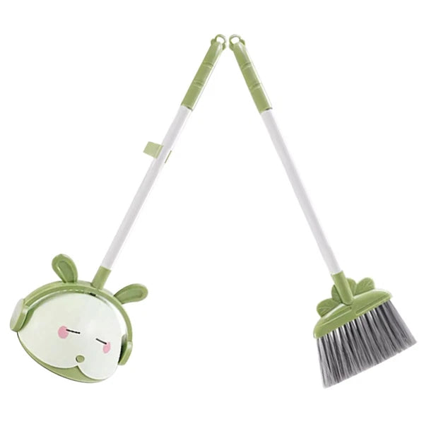 Children's Broom Set Toddler Handheld Small with Dustpan Kids Sweeper