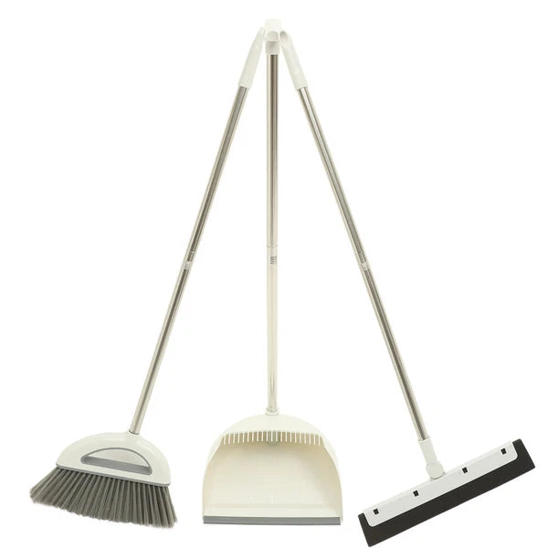 Broom Set Cleaning Supply Kit Household Sweeper with Dustpan Office Floor
