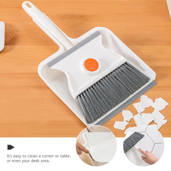 Broom Dustpan Set Toddler Tiny Brush and Desk Table Cleaning Kit