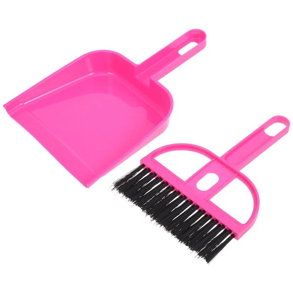 Desktop Broom Set Work Child Tabletop Dustpan Brush Miniature Detailing Toy