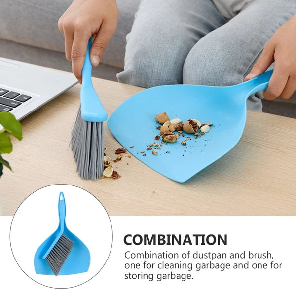 Mini Broom Set Small Dustpan and Brush Household Cleaning Supplies Desktop