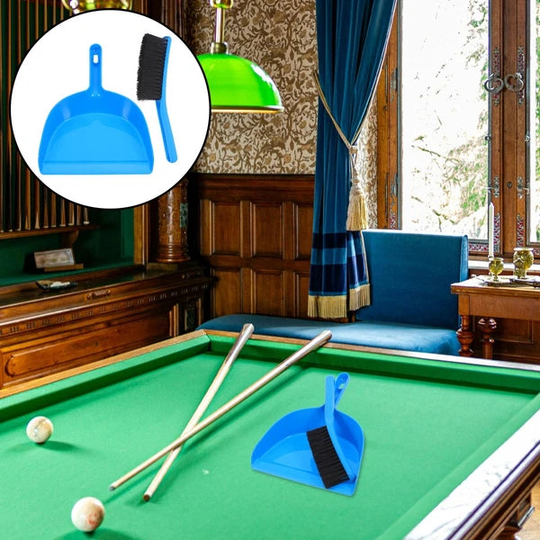 Billiards Cleaning Brush Set Mini Broom and Dustpan Hand Sweeper