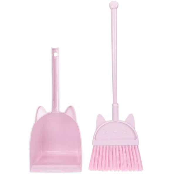 Children's Broom Set Childs Sweeping Brush Cleaning Toy Toddler Dustpan