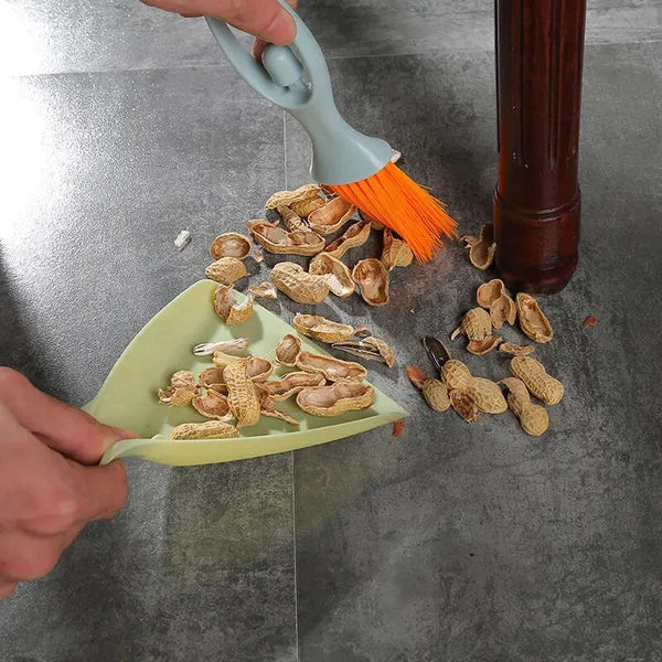 Home Keyboard Hair Brush Mini Floor Dust Broom and Dustpan Set Cleaning Tool New