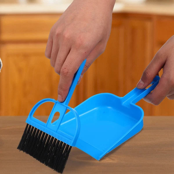 3 Sets Of Household Desktop Pet Cage Small Brooms Dustpans Small Dustpans Brooms