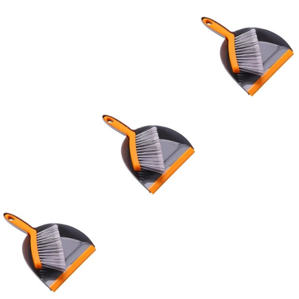 3 Count Mini Broom Set Dust Pan and Brush Sets Desk Dustpan Small
