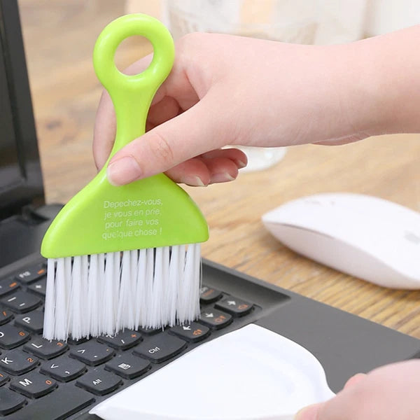 2 Sets Dust Removal Broom Child Keyboard Small Table Top Dustpan