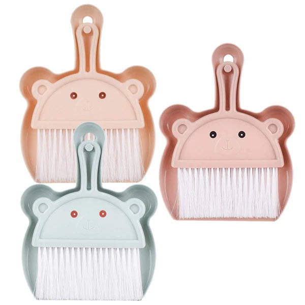 3 Sets Cartoon Broom Dustpan Mini and sweeper Small Table Brush