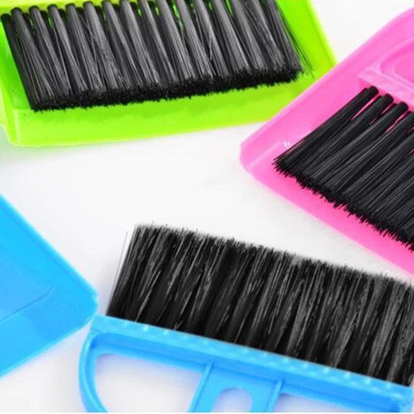 6 Sets Sweeping Brush and Dustpan Small Broom Computer Cleaner Kit