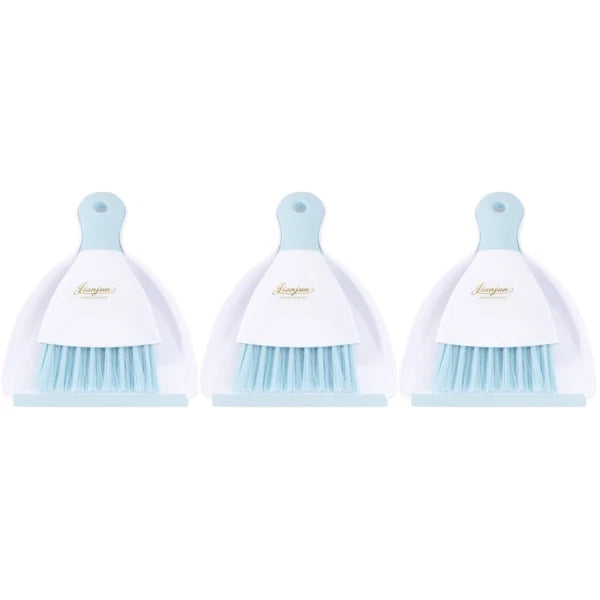 3 PCS Convenient Small Dustpan Set Cleaning Broom Household Supplies